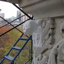 Washington Square Arch, During Treatment