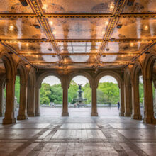 Couple at the Bethesda Terrace Arcade in Central Park