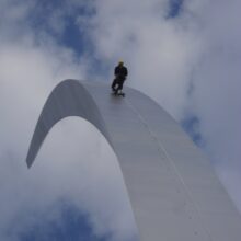Air Force Memorial Conservator Working