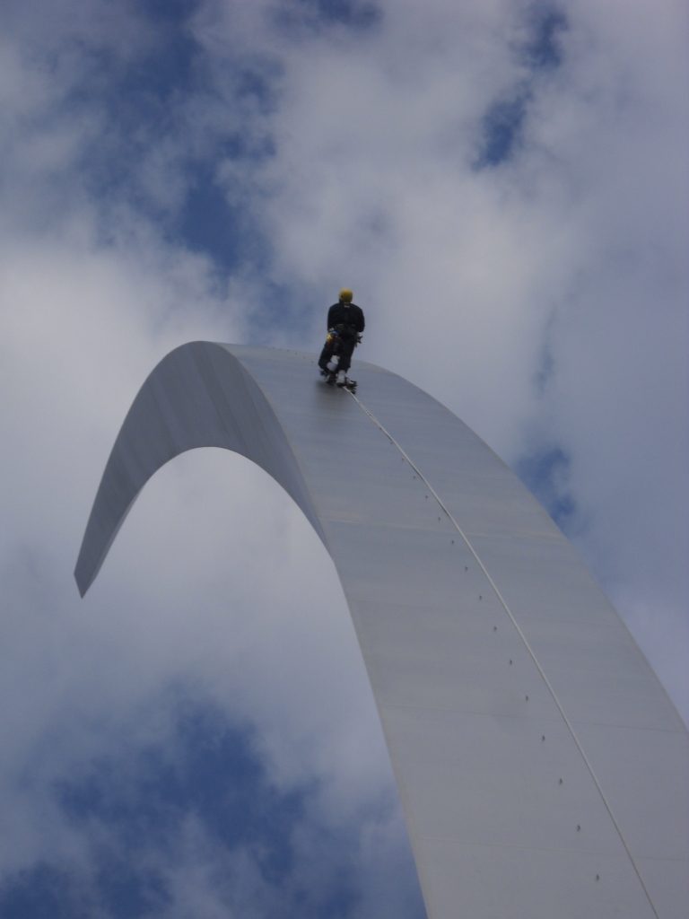 Air Force Memorial Conservator Working