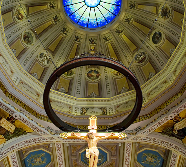 Cathedral dome after new design implementation
