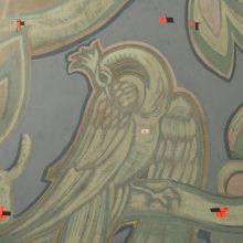 mural detail before restoration