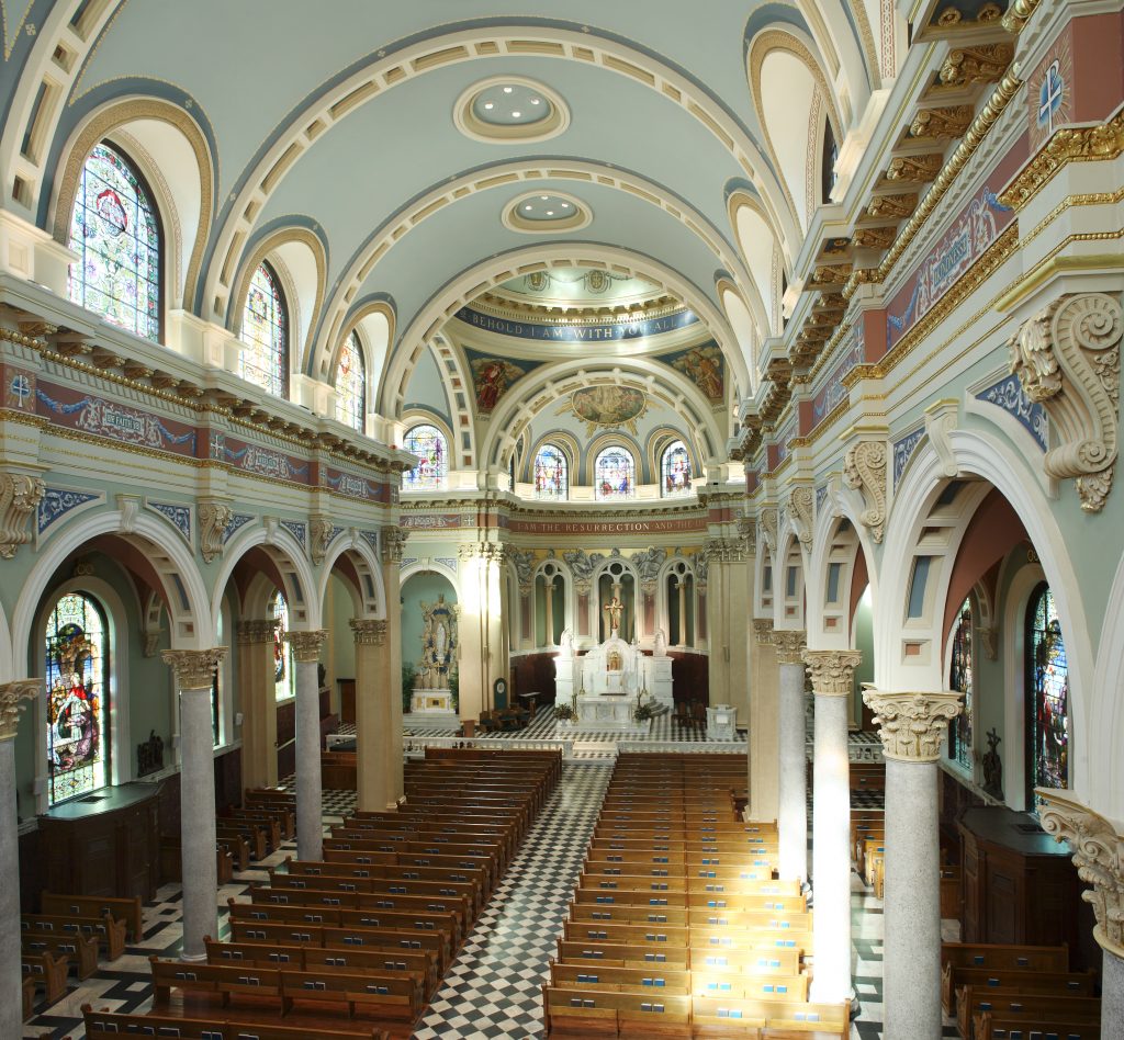 St. Patrick Cathedral after historic restoration and plaster conservation