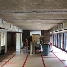 historic Frank Lloyd Wright plaster restoration