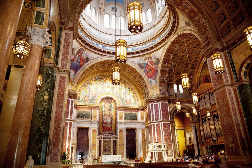 decorative plaster finishes at St. Matthews Cathedral