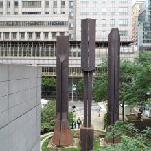 Manhattan Sentinels, Before Removal from Site