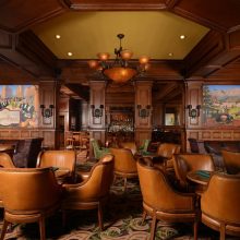 Broadmoor hotel bar with two new murals