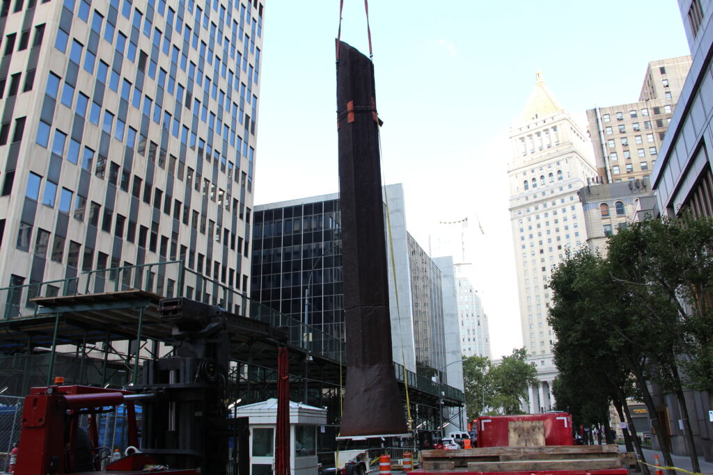 Manhattan Sentinels, During Installation