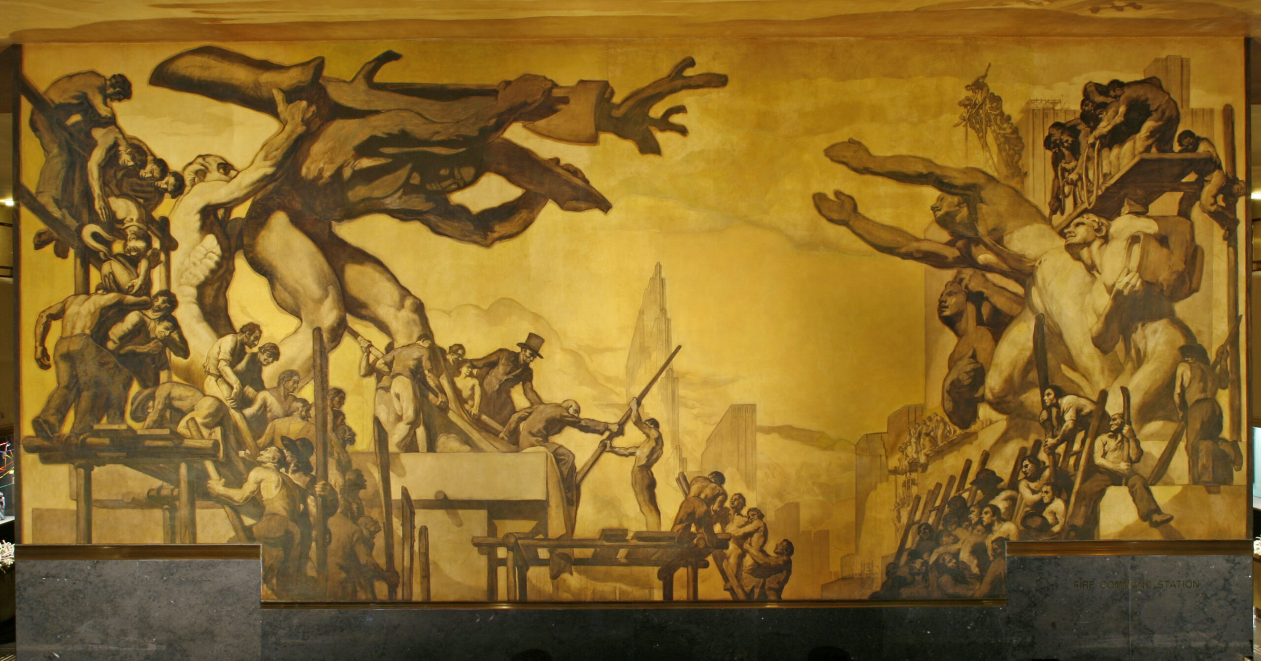 José Maria Sert, American Progress, 1937, Rockefeller Center, New York, NY, USA. 