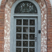 Completed Sgraffito on Door Arch