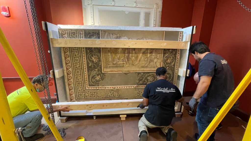 Princeton University Art Museum Mosaics, During Removal
