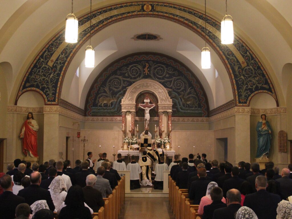 Notre Dame De La Salette, Opening Mass