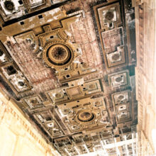 Coffered Ceiling Before Renovation