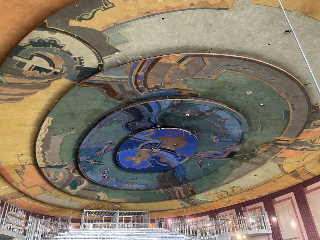 Vision Theatre Ceiling, During Treatment
