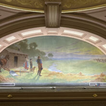 Jasper County Courthouse, North Mural, After Treatment