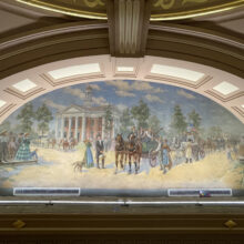Jasper County Courthouse, West Mural, After Treatment
