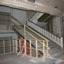 UNT, First Floor Stairs, Before Treatment