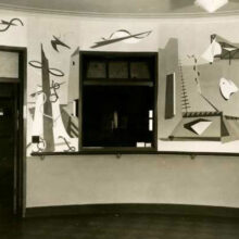 Joseph Rugolo abstraction (1942.) Historic Photo.