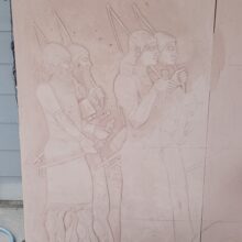 7th Street Theatre, Reconstructing Bas-Relief Panel