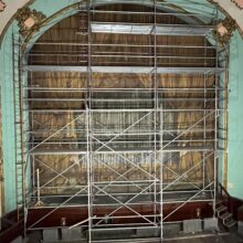 Fox West Theatre, Trinidad, Front of Curtain Before Treatment
