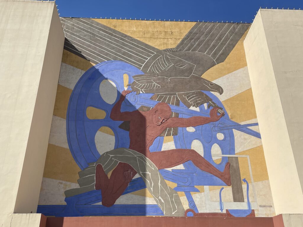 Centennial Hall Bourdelle Bas-Relief Murals, During Assessment