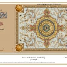 IL State Capitol, North Wing, Ceiling Designs