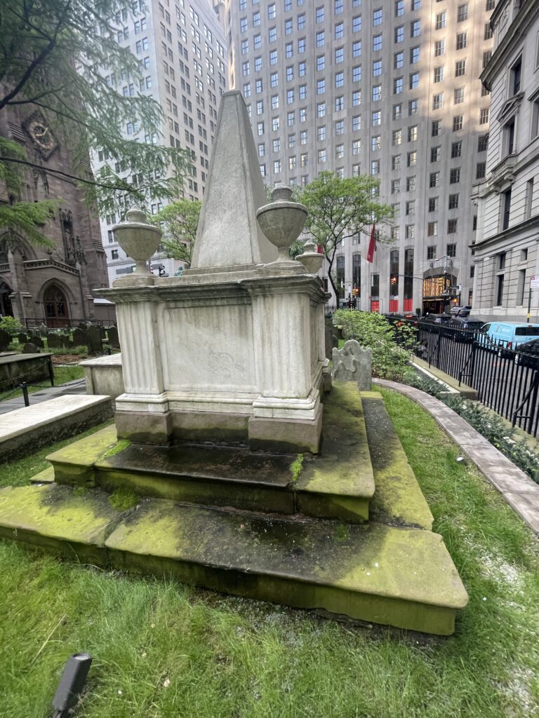 Alexander Hamilton Monument, Trinity Church, Before Treatment