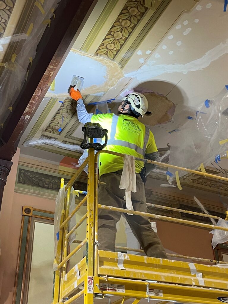 Philodemic Room, During Plaster Repairs