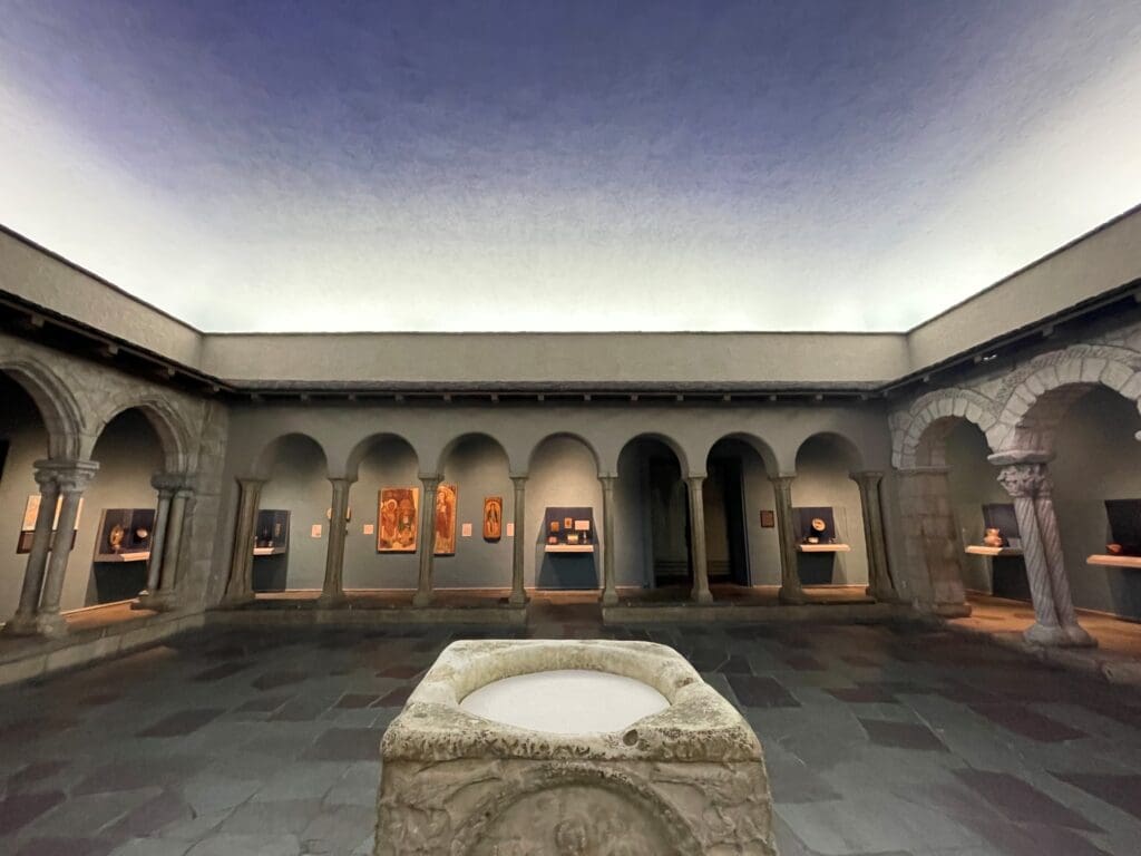 Toledo Museum of Art Cloister Gallery, Before Treatment