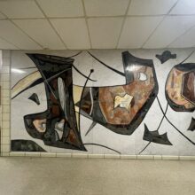 PS 722 Marble Artwork, Before Removal