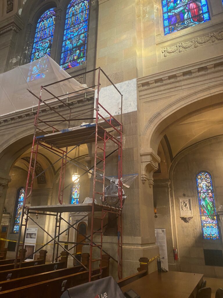 Basilica of St. Mary, Stone Cleaning Tests