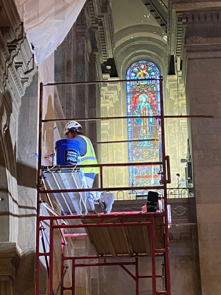 Basilica of St. Mary, Stone Cleaning Tests