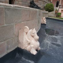 Ringling Museum, West Courtyard Fountain, Hippocampi After Treatment