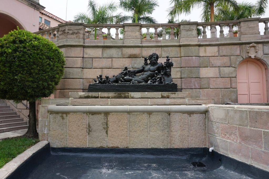 Ringling Museum, West Courtyard Fountain, Bronze Statue After Treatment