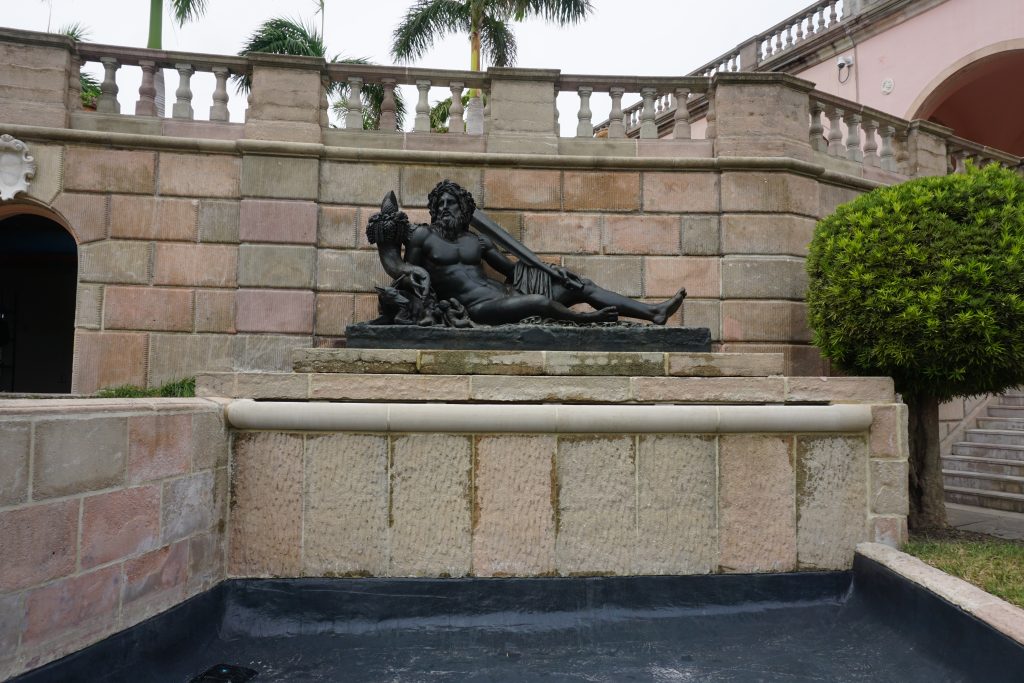 Ringling Museum, West Courtyard Fountain, Bronze Statue After Treatment