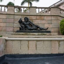 Ringling Museum, West Courtyard Fountain, Bronze Statue After Treatment