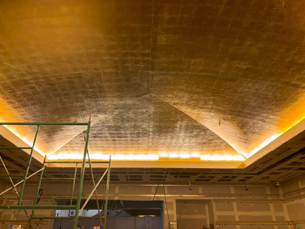 Milken Center, Theatre Ceiling, During Treatment