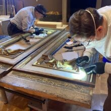 Toledo Museum of Art, Cabinet Doré from the Château de Chenailles, During Treatment