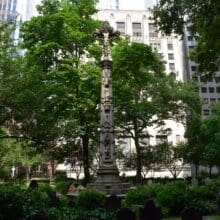 Astor Cross, Trinity Church, before treatment, overall