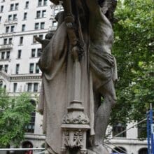 Astor Cross, Trinity Church, before treatment