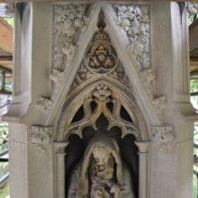 Astor Cross, Trinity Church, before treatment