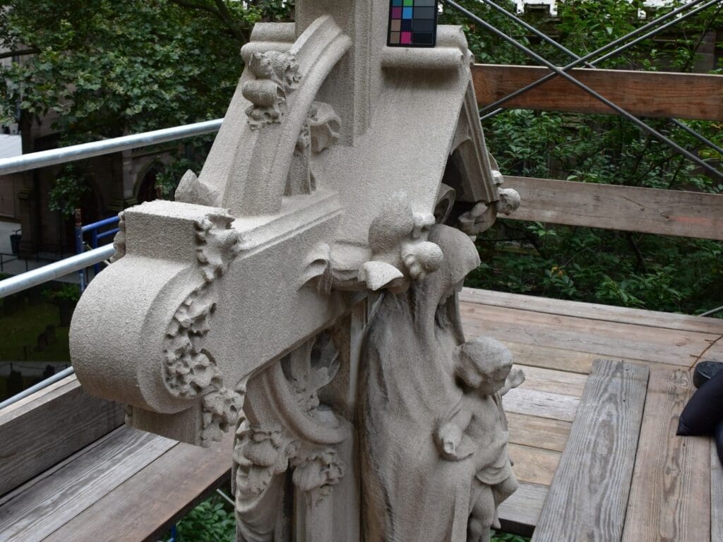 Astor Cross, Trinity Church, after treatment