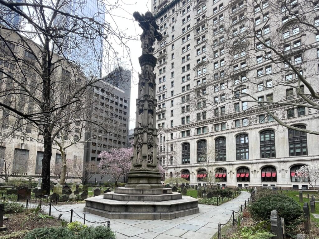 Astor Cross, Trinity Church, after treatment, overall